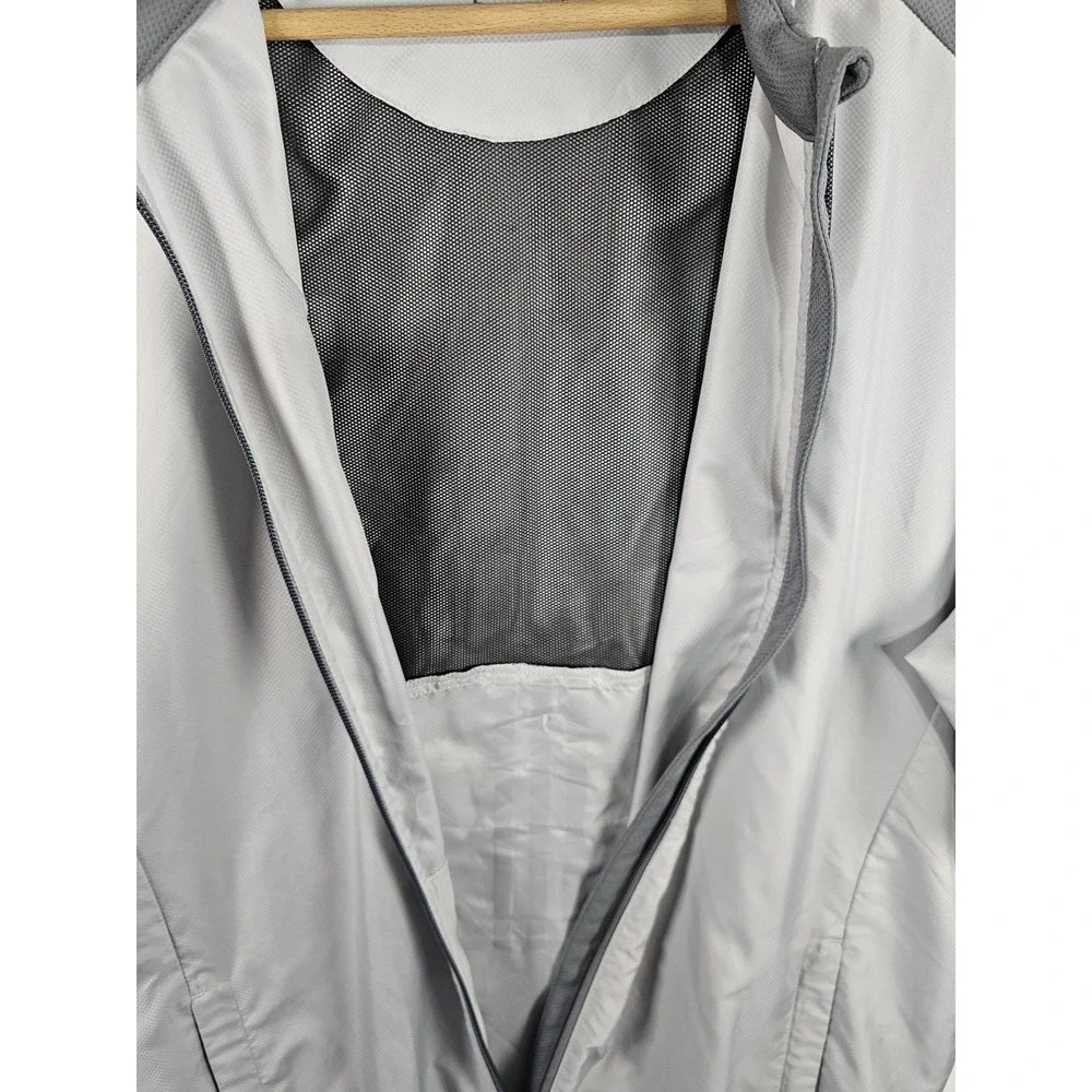 Adidas Golf 1919 Gray‎ Vented Full Zip Wind Breaker Men's Large Side Pockets